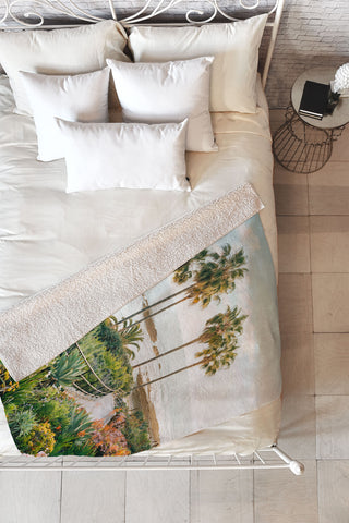 Gal Design Beachside Bloom Fleece Throw Blanket