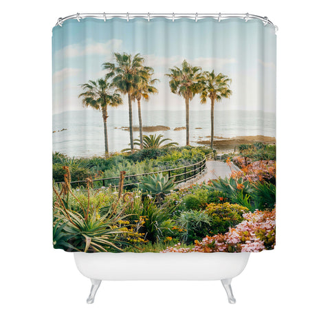 Gal Design Beachside Bloom Shower Curtain