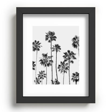 Gal Design Black And White Palms Recessed Framing Rectangle