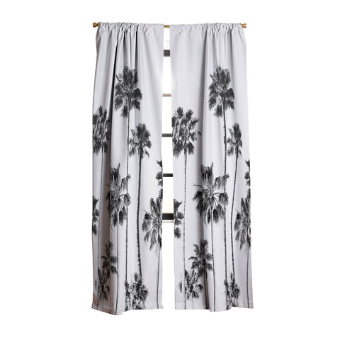 Gal Design Black And White Palms Blackout Non Repeat