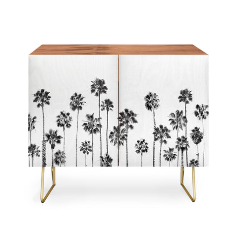 Gal Design Black And White Palms Credenza