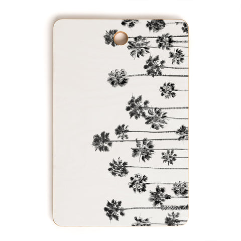 Gal Design Black And White Palms Cutting Board Rectangle