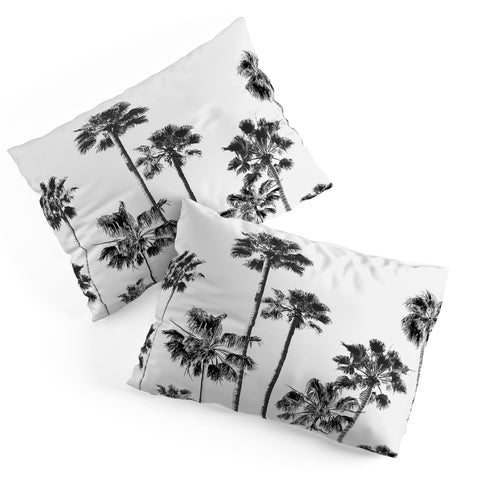 Gal Design Black And White Palms Pillow Shams