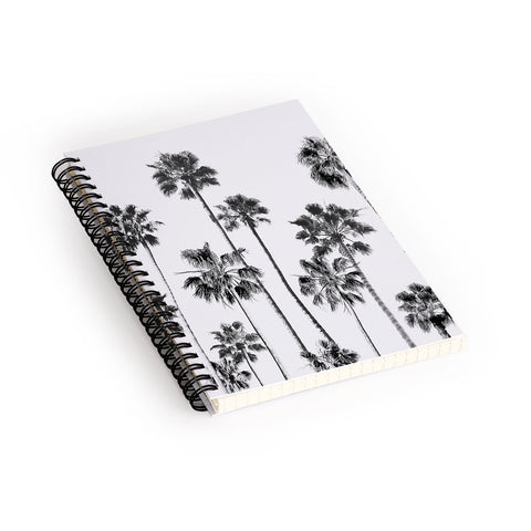 Gal Design Black And White Palms Spiral Notebook