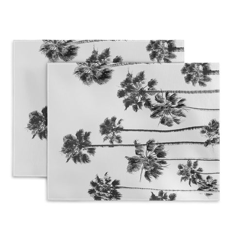 Gal Design Black And White Palms Placemat