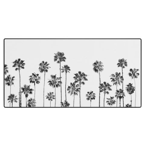Gal Design Black And White Palms Desk Mat