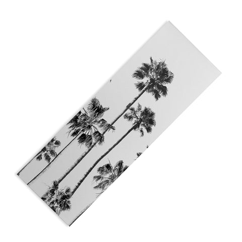 Gal Design Black And White Palms Yoga Mat