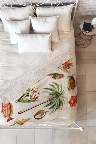 Gal Design Hawaii Collection Fleece Throw Blanket