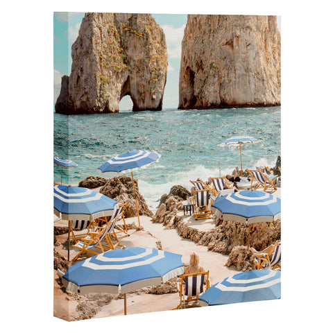 Gal Design La Fontelina Beach Art Canvas