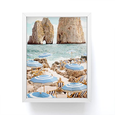 Gal Design La Fontelina Beach Framed Mini Art Print