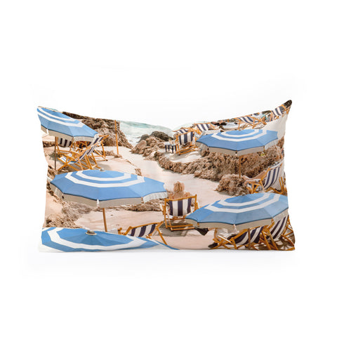 Gal Design La Fontelina Beach Oblong Throw Pillow