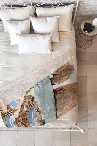 Gal Design La Fontelina Beach Fleece Throw Blanket