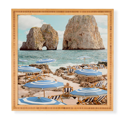 Gal Design La Fontelina Beach Framed Wall Art