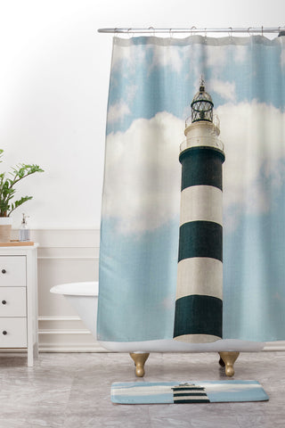 Gal Design Lighthouse Shower Curtain And Mat