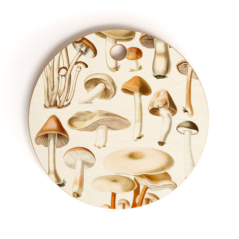 Gal Design Mushrooms Collection Cutting Board Round