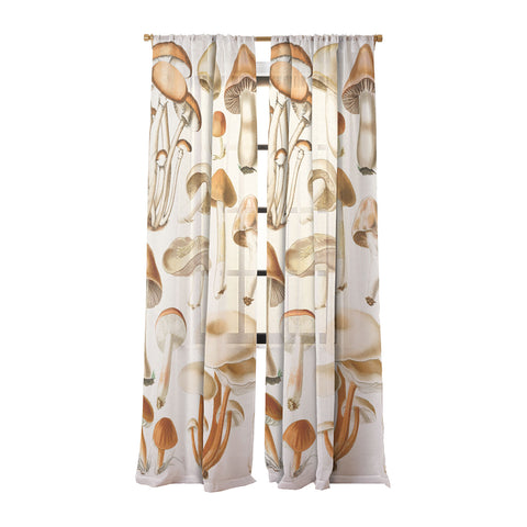 Gal Design Mushrooms Collection Sheer Non Repeat