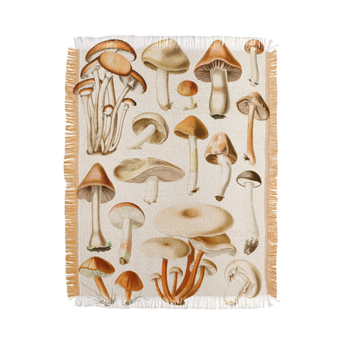 Gal Design Mushrooms Collection Throw Blanket