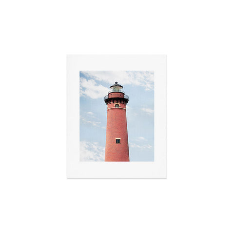 Gal Design Red Lighthouse Art Print