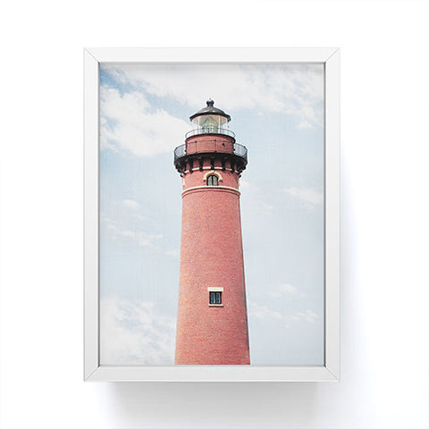 Gal Design Red Lighthouse Framed Mini Art Print