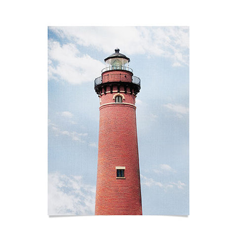 Gal Design Red Lighthouse Poster