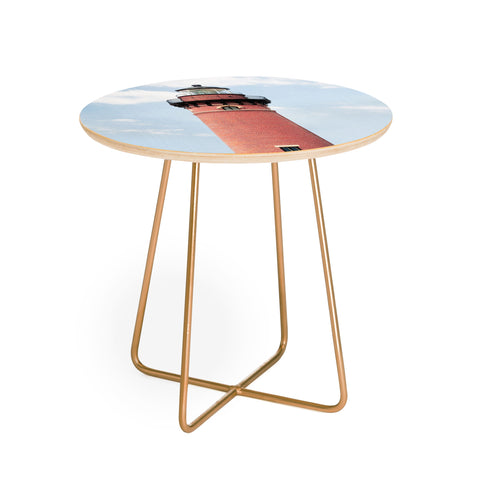 Gal Design Red Lighthouse Round Side Table
