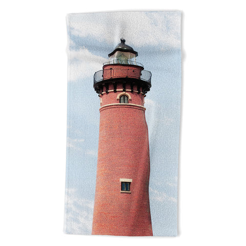 Gal Design Red Lighthouse Beach Towel