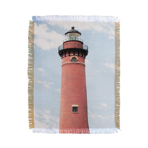 Gal Design Red Lighthouse Throw Blanket