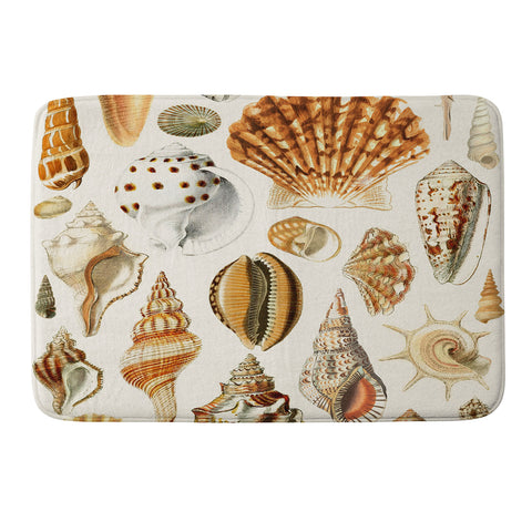Gal Design Seashells Collection Memory Foam Bath Mat