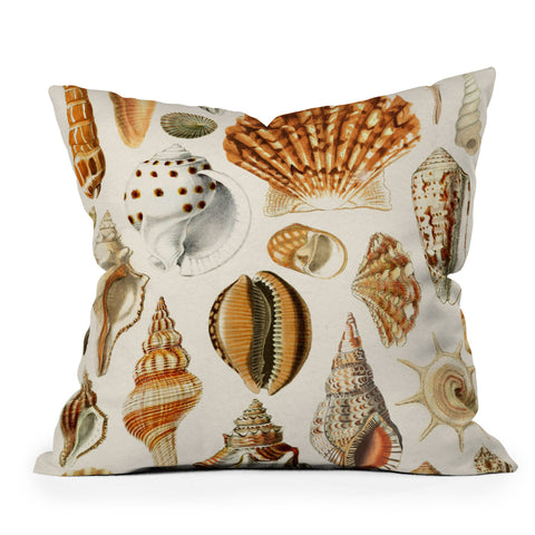 Gal Design Seashells Collection Outdoor Throw Pillow