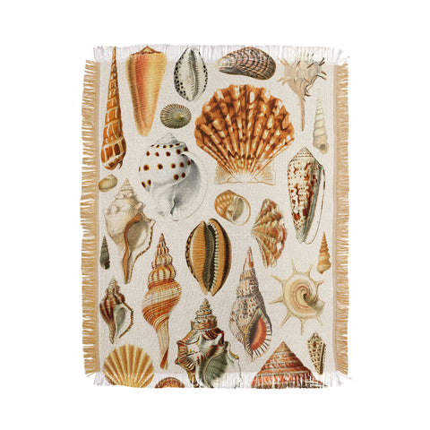 Gal Design Seashells Collection Throw Blanket