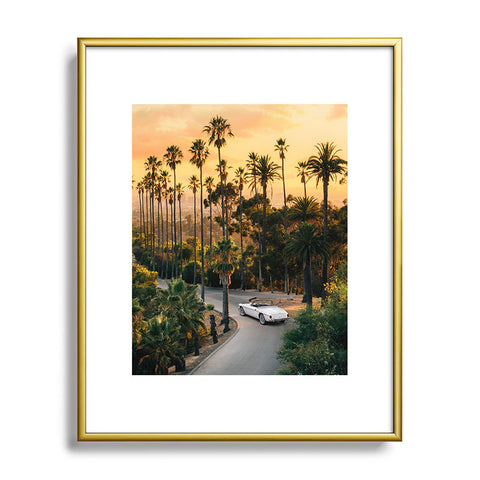 Gal Design Sunset Blvd Metal Framed Art Print