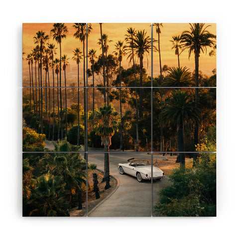 Gal Design Sunset Blvd Wood Wall Mural