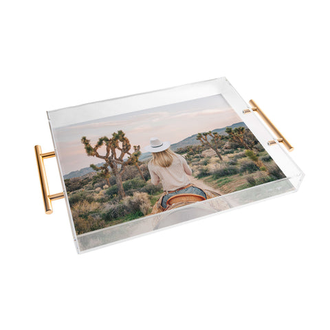 Gal Design The Desert Cowgirl Acrylic Tray