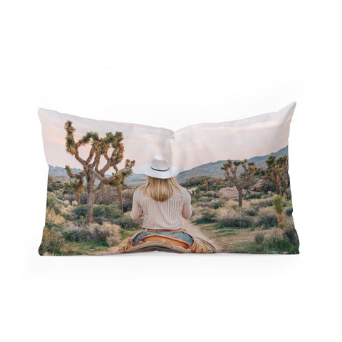Gal Design The Desert Cowgirl Oblong Throw Pillow