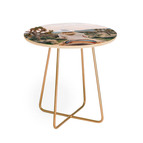 Gal Design The Desert Cowgirl Round Side Table