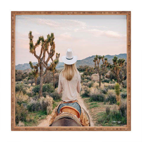 Gal Design The Desert Cowgirl Square Tray