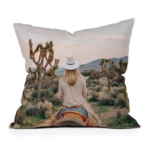 Gal Design The Desert Cowgirl Throw Pillow