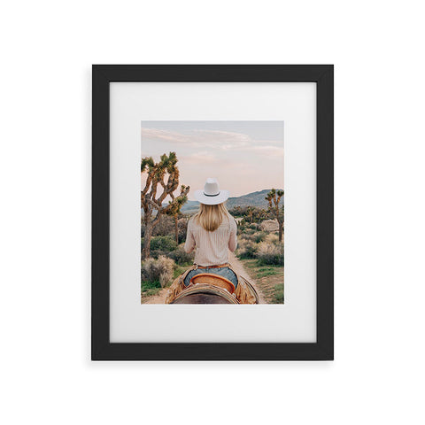 Gal Design The Desert Cowgirl Framed Art Print