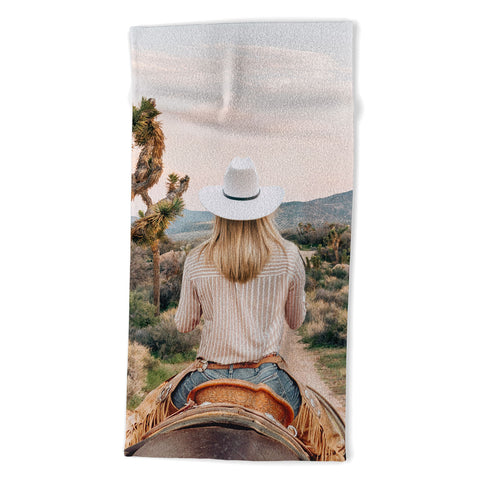 Gal Design The Desert Cowgirl Beach Towel