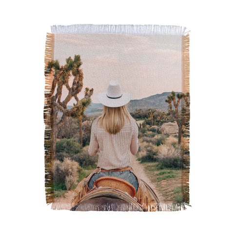 Gal Design The Desert Cowgirl Throw Blanket