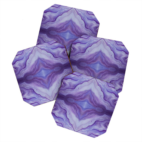 Galaxy Eyes Amethyst I Coaster Set