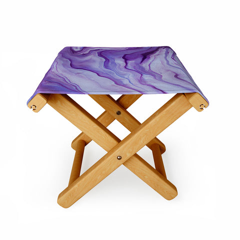 Galaxy Eyes Amethyst I Folding Stool