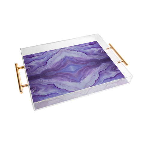 Galaxy Eyes Amethyst I Acrylic Tray