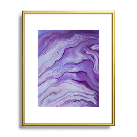 Galaxy Eyes Amethyst I Metal Framed Art Print
