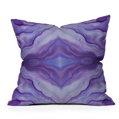 Galaxy Eyes Amethyst I Throw Pillow