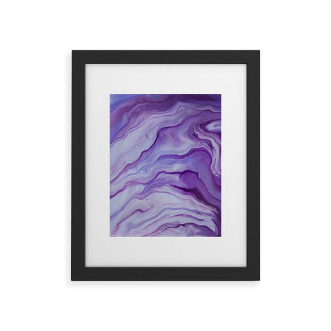 Galaxy Eyes Amethyst I Framed Art Print