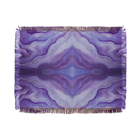 Galaxy Eyes Amethyst I Throw Blanket