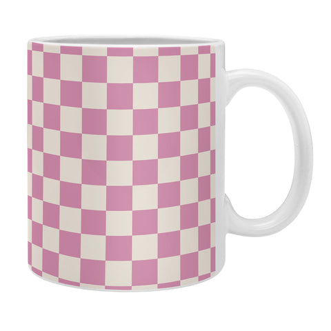 Galaxy Eyes Checked Bubblegum Coffee Mug
