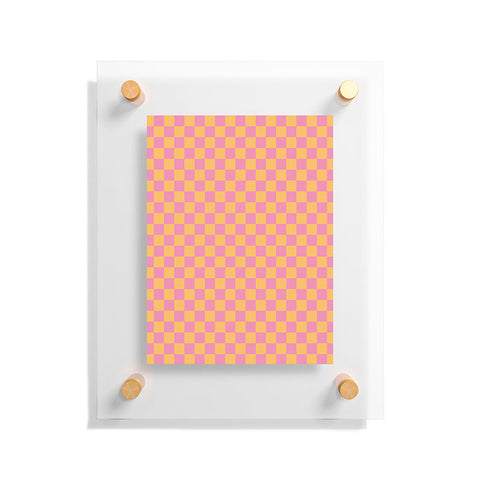 Galaxy Eyes Checked Print Jelly Floating Acrylic Print