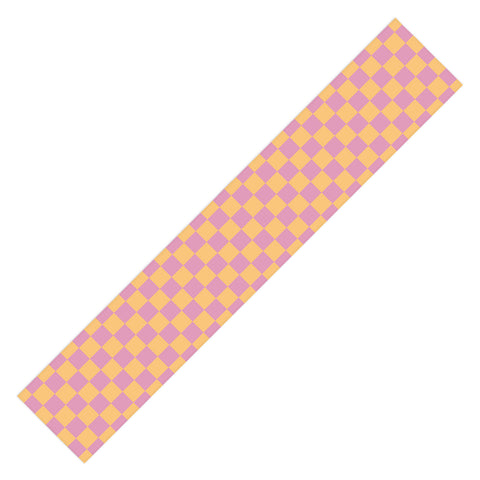Galaxy Eyes Checked Print Jelly Table Runner
